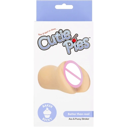 Мастурбатор-вагина и попка Cutie Pies Baker Becky Vagina & Ass Masturbator (вибропуля в подарок)