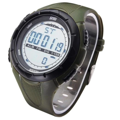 Наручний годинник Skmei 1025 Army Green: Водонепроникність 5 ATM