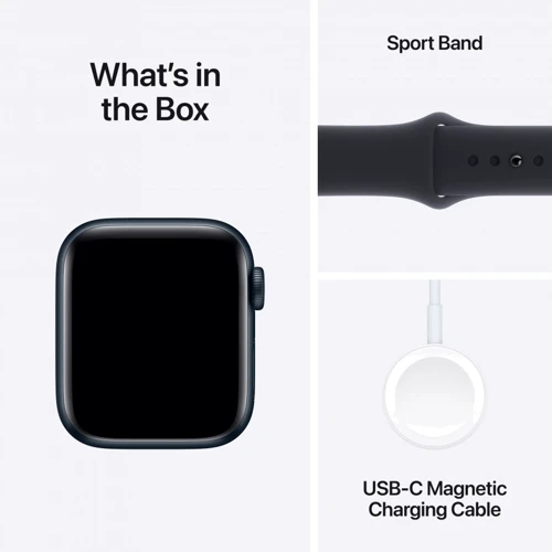 Apple Watch SE 2 2023 40mm GPS Midnight Aluminum Case with Midnight Sport Band - M/L (MR9Y3) UA фото 8