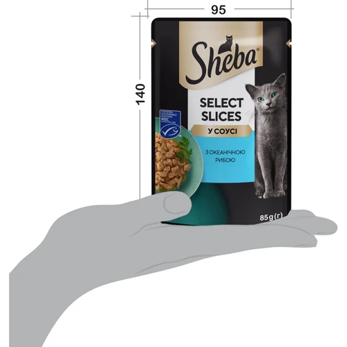 Консервы для кошек Sheba Select Slices in Gravy с океанической рыбой в соусе 28х85 г фото 7