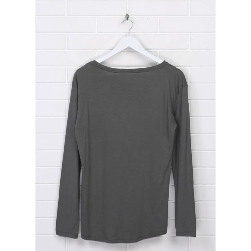 Лонгслів H & M 5883307 158-164 см сірий: Тип Лонгсліви