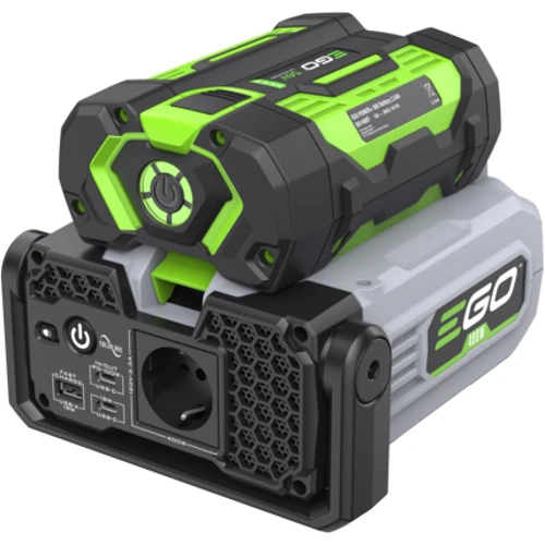 Перетворювач DC-AC (акумуляторний інвертор) EGO PAD1500E-D, 56В-220В, 400Вт, LED-ліхтар, 3 USB порти: Тип Сетевой