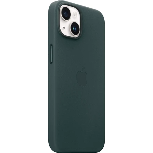 Чехол для iPhone Apple iPhone 14 Leather Case with MagSafe - Forest Green (MPP53ZE/A): Материалы кожа