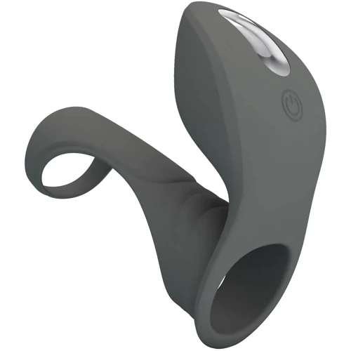 Насадка с вибрацией LYBAILE Pretty Love Master Ring Gray (BI-210199-1)