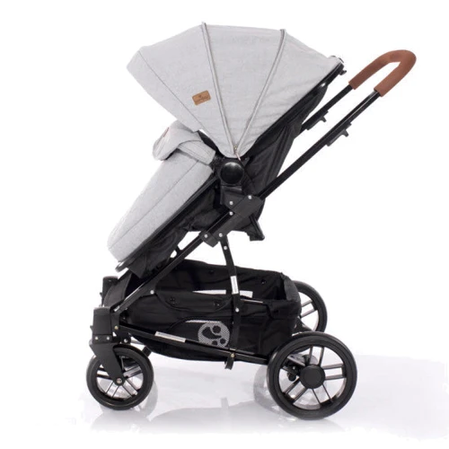 Коляска-трансформер Lorelli S-500 SET с автокреслом (grey/black cross): Ширина шасси 64 см