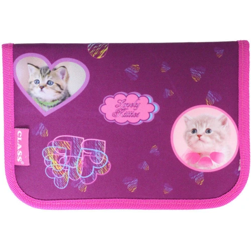 Пенал CLASS 99001, 1 від., Без наповнення Lovely Kitties: Рік випуску колекції 2019