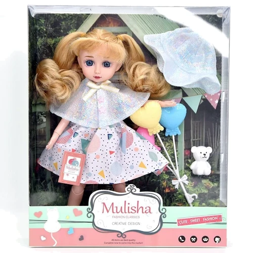 Кукла Mulisha с мишкой и аксессуарами 30 см (QJ 136 C)