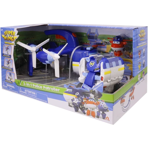 Игровой набор Super Wings 2-in-1 Police Patroller 2 в 1 Полицейский транспорт (EU740834)