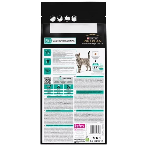 Сухой корм для котов Pro Plan Veterinary Diets EN Болезни ЖКТ 1.5 кг (7613287597496): Вес упаковки 6 кг