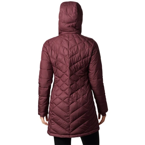 Куртка Columbia Heavenly™ Long Hooded Jacket 1738161-671 44 зимова бордова з капюшоном: Сезон Зима