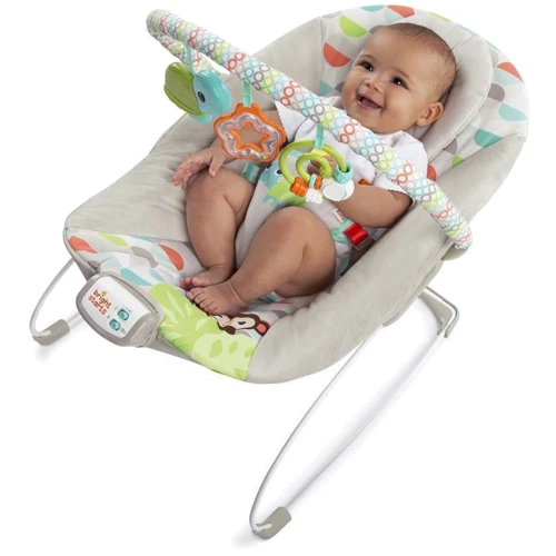 Шезлонг Bright Starts Happy Safari Bouncer (11508) фото 7