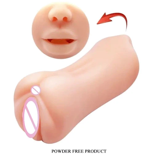 Мастурбатор 2в1 CRAZY BULL - Gemini Realistic Oral Sex Sensations (BM-009215U)