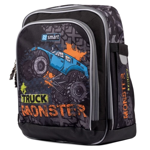 Рюкзак школьный Smart H-55 Monster Truck черный (558026): Возрастная группа от 6 до 10 лет