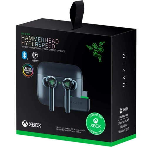 Наушники Razer Hammerhead Hyperspeed (RZ12-03820200-R3G1): Тип конструкции вкладыши