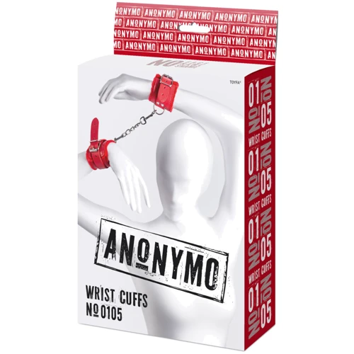 Наручники Toyfa Anonymo Wrist Cuffs № 0105, red