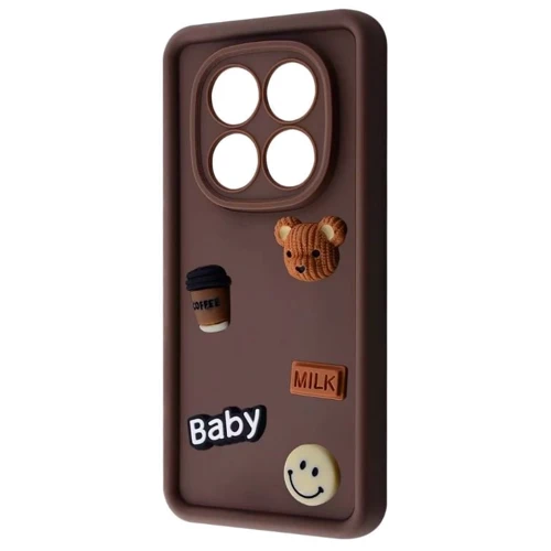 Чехол для телефонов Mobile Case Pretty Things Brown/Bear for Xiaomi Redmi Note 14 Pro 5G