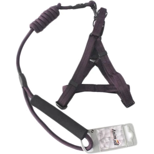 Шлейка и поводок AnimAll HJ-Y304-LН Deep purle 10x1200x20 см (69295)