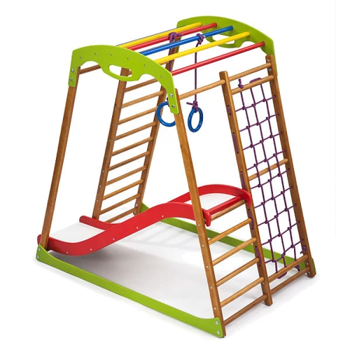 Детский спортивный комплекс для дома SportBaby BabyWood Plus 1: Тип гимнастические и спортивные комплексы