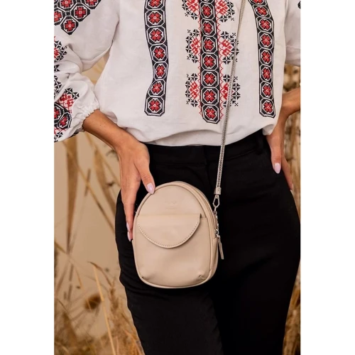 Жіноча сумка крос боді The Wings Kroha бежева (TW-Kroha-light-beige) фото 10