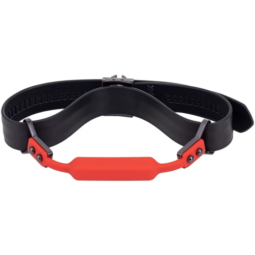 Кожаный кляп с 2-мя насадками LOCKINK Ball-Gag & Gag-bite Set - Black