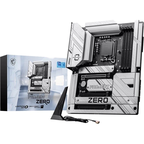 MSI Z790 PROJECT ZERO: Разъемы на задней панели USB 3.2 Gen 1, USB 3.2 Gen 2, USB Type-C, Ethernet RJ-45, S/PDIF (Оптический), HDMI