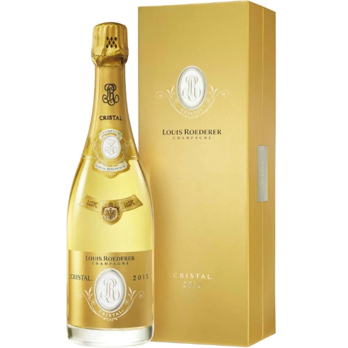 Шампанское Louis Roederer Cristal Vintage 2015 Gift Box белое брют 12 % 0.75 л (VTS1003159)