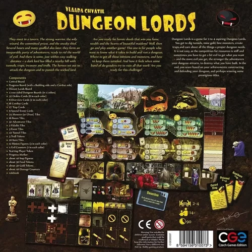Настільна гра Czech Games Edition Dungeon Lords - EN Англійською мовою фото 5