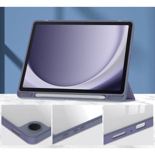 Аксесуар для планшетних ПК BeCover Case Book Soft Edge з Pencil Mount Purple для Samsung Galaxy Tab A9 Plus SM-X210/SM-X215/SM-X216 (710371): Матеріал Штучна шкіра + TPU