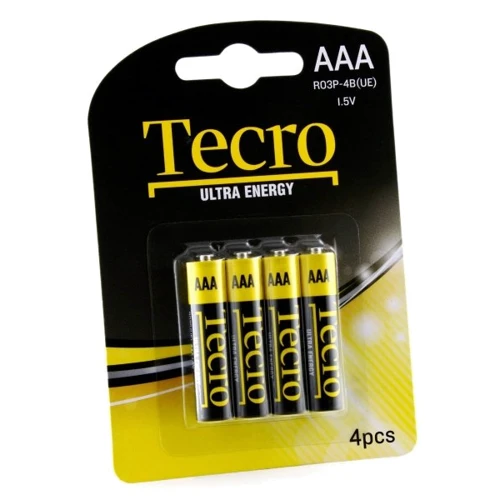 Tecro AAA bat Carbon-Zinc 4шт Extra Energy R03P-4B(UE)
