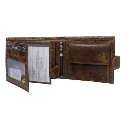 Мужское портмоне Buffalo Wild коричневое (N992L-MVTB BROWN): Пол Мужской