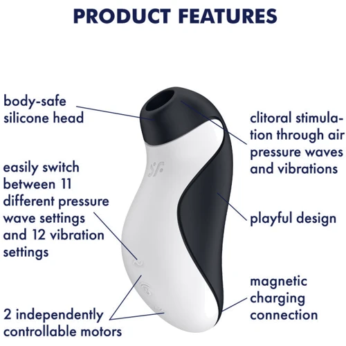 Вакуумный стимулятор для клитора с вибрацией Satisfyer Orca
