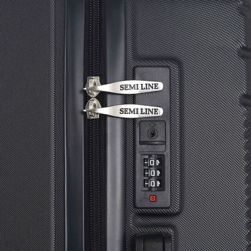 Чемодан Semi Line 20" (S) Black (T5789-1): Застежка Молния