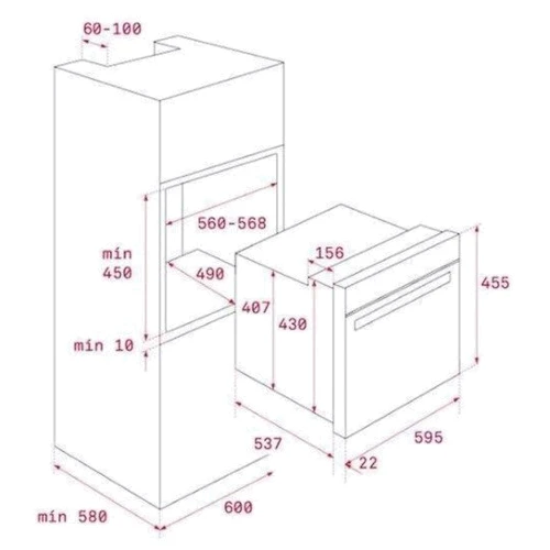 Духовой шкаф электрический Teka HLC 840 WH (41531024): Мощность подключения, Вт 3215