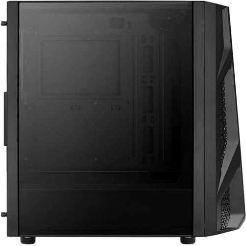 Корпус AeroCool AirHawk-G-BK-v1 (4710562752427): Матеріал передній панелі пластик, сталь