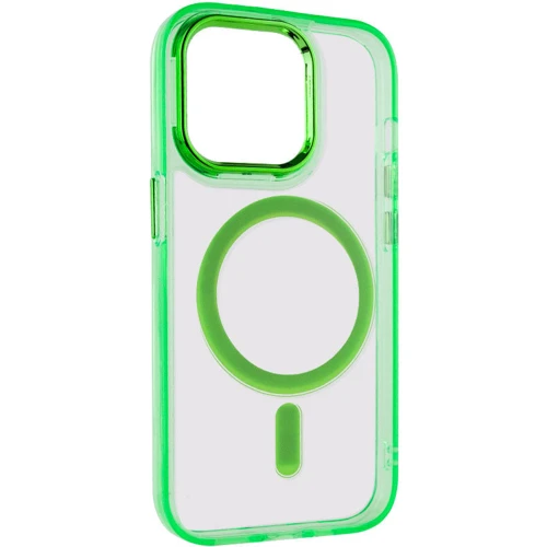 Чохол для iPhone Epik TPU Iris with MagSafe Light Green для iPhone 14 Pro Max: Колір зеленый