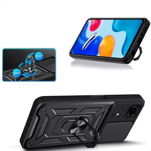 Чехол для телефонов BeCover Military Black for Xiaomi Redmi Note 11 Pro / 11 Pro Plus / 12 Pro 4G (707421): Тип накладка на заднюю часть