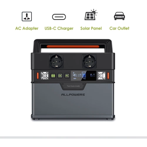 Зарядная станция Allpowers S300 288Wh 78000mAh 300W Portable Power Station: Максимальная мощность нагрузки 500