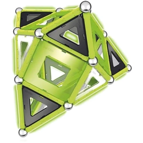 Geomag Glow 104 детали | Светящийся магнитный конструктор Геомаг: Количество деталей, шт. 104