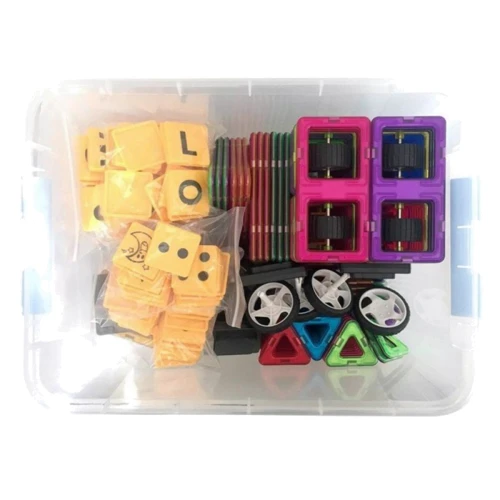 Магнітний конструктор Магнікон, 300 деталей Plastic box (MK-300) фото 5