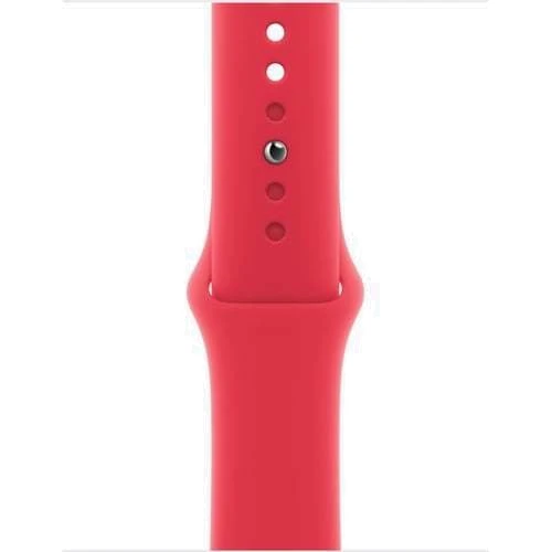 Apple Watch Series 9 41mm GPS (PRODUCT) RED Aluminum Case with (PRODUCT) RED Sport Band - S/M (MRXG3) : Размер 41mm