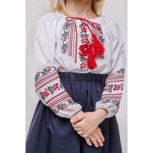 Вишиванка SVARGA Жасмін 98 біла: Стать Девочка