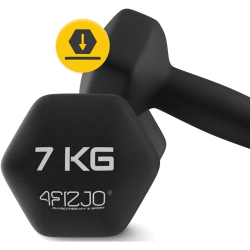 Гантель 4FIZJO Classic 2x7 кг (P-5905973403207): Покрытие винил