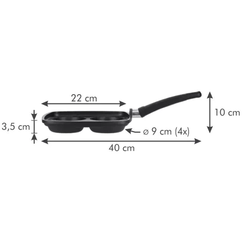 Сковорода Tescoma Premium 22x22 см на 4 секції (601262)