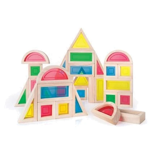 Набор стандартных блоков Guidecraft Block Play Большая радуга, 30 шт. (G3016)