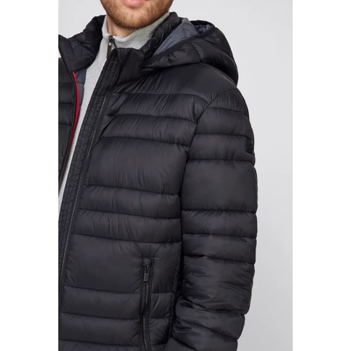 Куртка CMP Man Jacket Zip Hood Nero 31K2717-U901 50 чорна демісезонна з капюшоном: Довжина рукава Довгий
