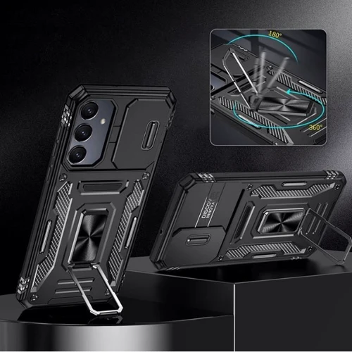 Чохол для телефона Mobile Case Camshield Army Ring Black для Samsung A366 Galaxy A36 5G / A566 Galaxy A56 5G: Тип накладка на заднюю часть