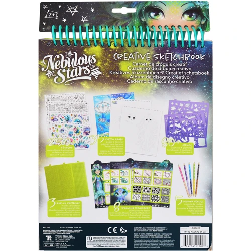 Набор для творчества Nebulous Stars Скетчбук креативный микс 3 диз (11100)
