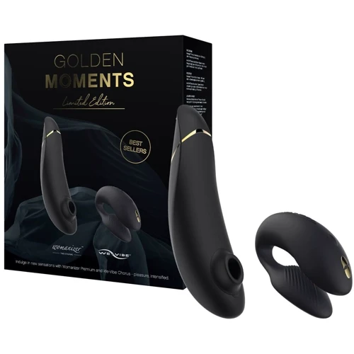 Премиальный подарочный набор Golden Moments: Womanizer Premium и We-Vibe Chorus Black