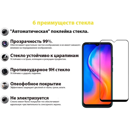 Аксессуар для смартфона BeCover Tempered Glass Black for Blackview A70 (707902)