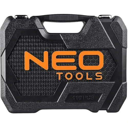 Набор торцевых головок с трещоткой NEO Tools 08-666: Упаковка пластиковый кейс